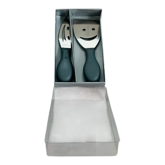 Cheese Cutters ANKYO Stainless Steel Grey Cheese Knives Set of 2 Cheese Knife - Picture 3 of 4